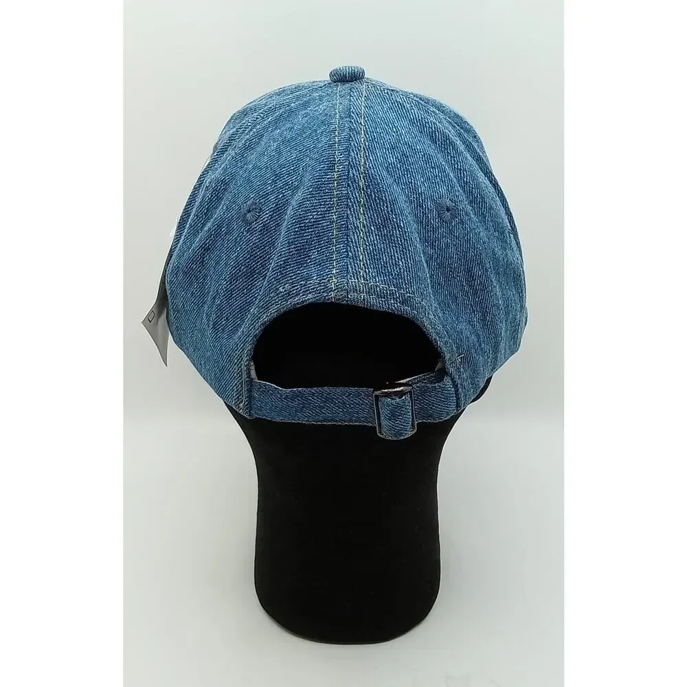 Vintage 90's New York Yankees Logo 7 Denim Cap Strapback